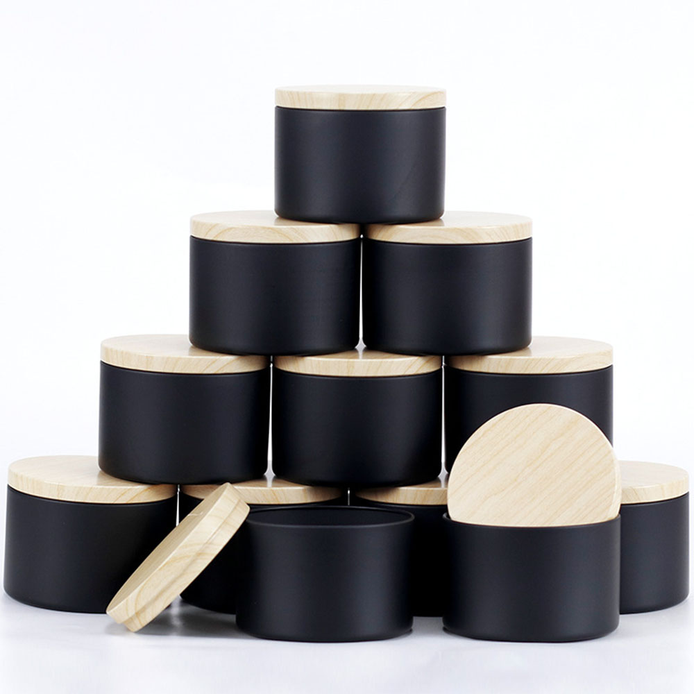 24pcs 4oz Black Candle Jars ,R - Candle Making Supplies Jars recension och pris