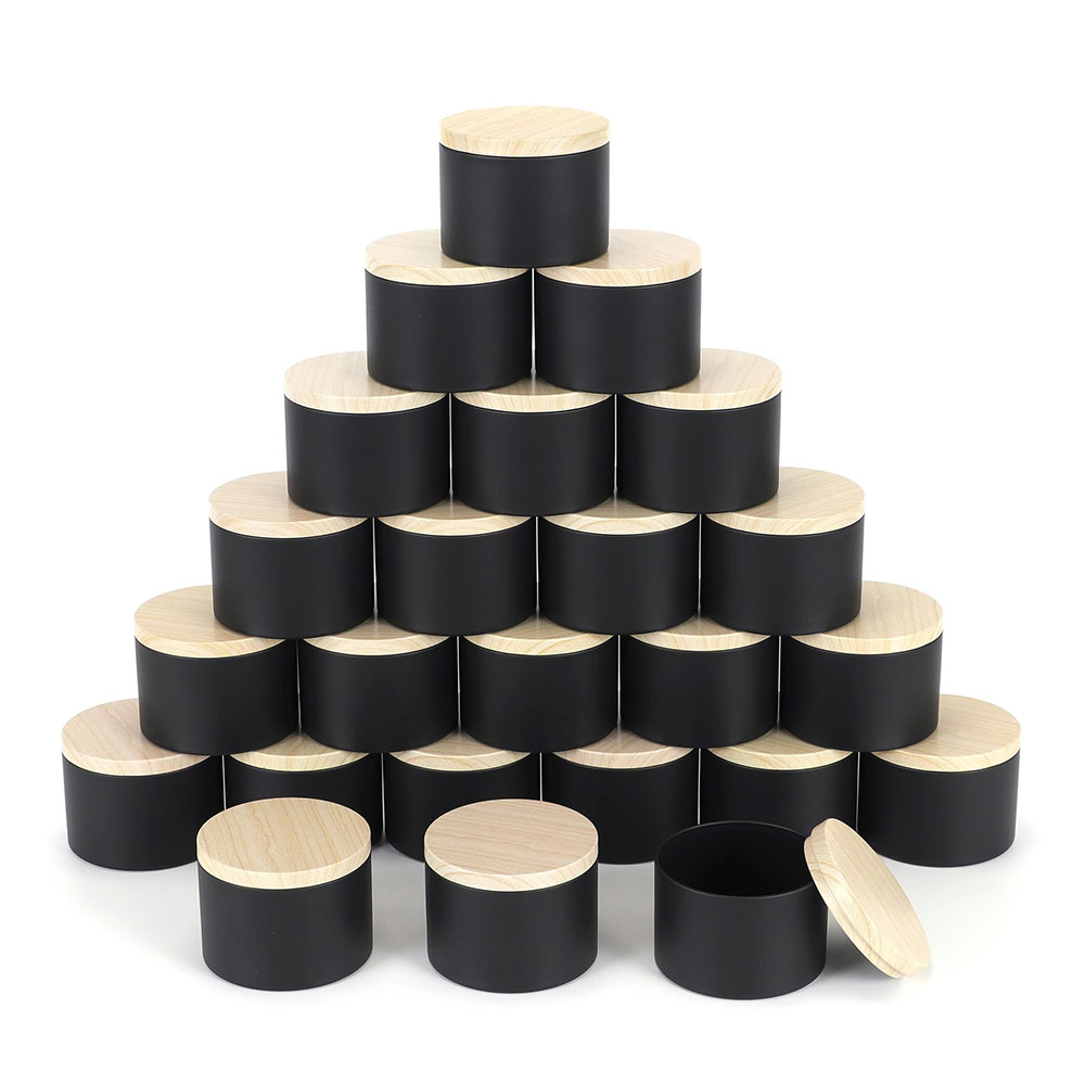 24pcs 4oz Black Candle Jars ,R - Candle Making Supplies Jars recension och pris
