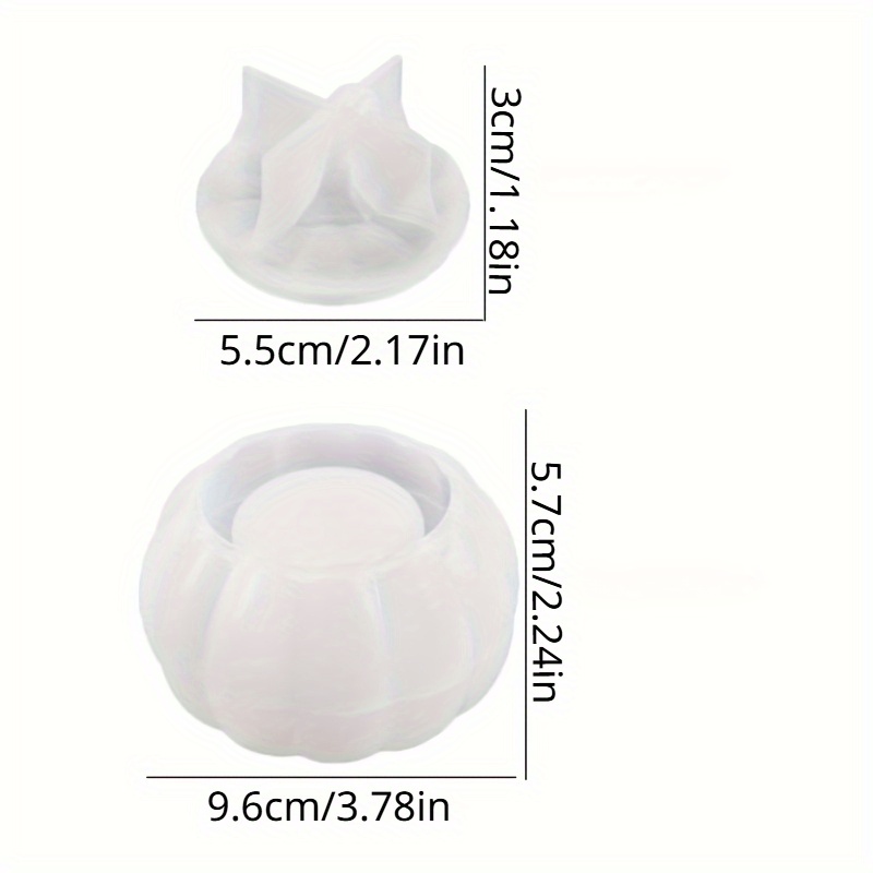 2pcs Pumpkin Jar Silicone Mold - Candle Holder Supplies recension och pris