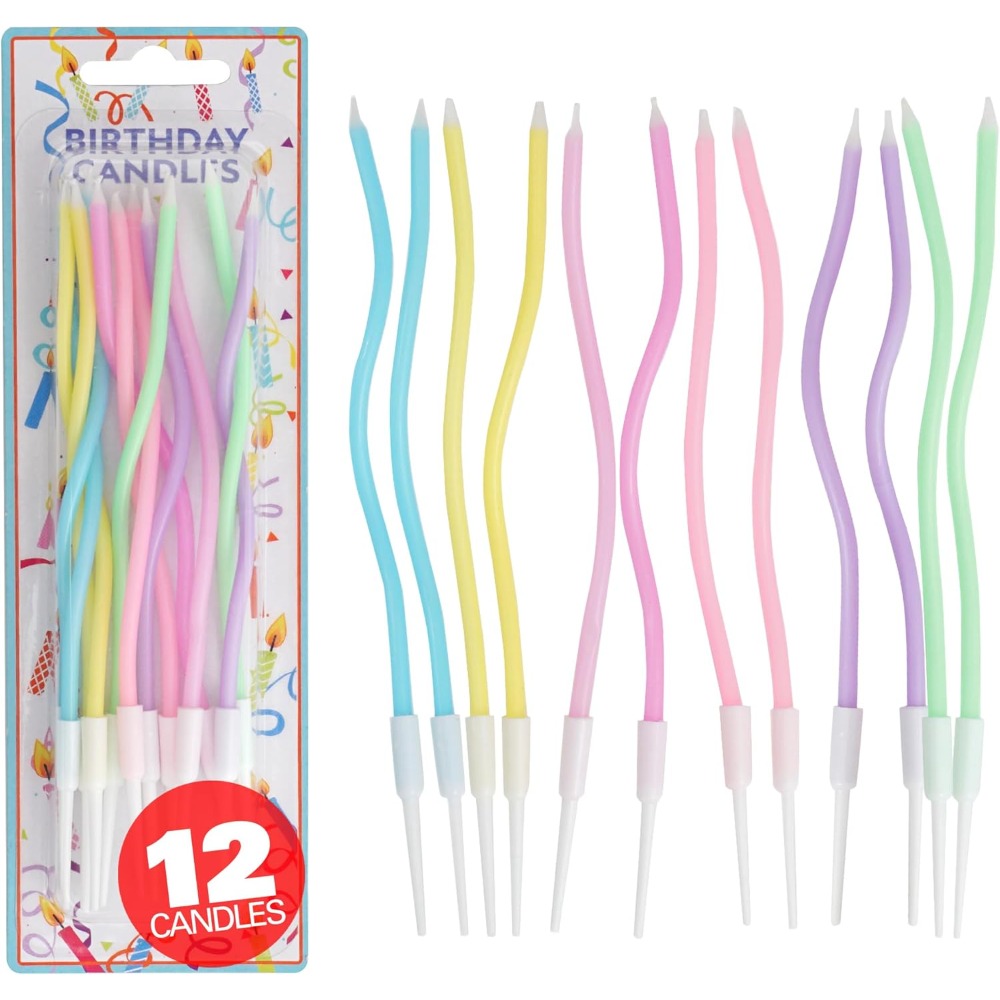 Rainbow Spiral Birthday Cake C - Candle Supply recension och pris