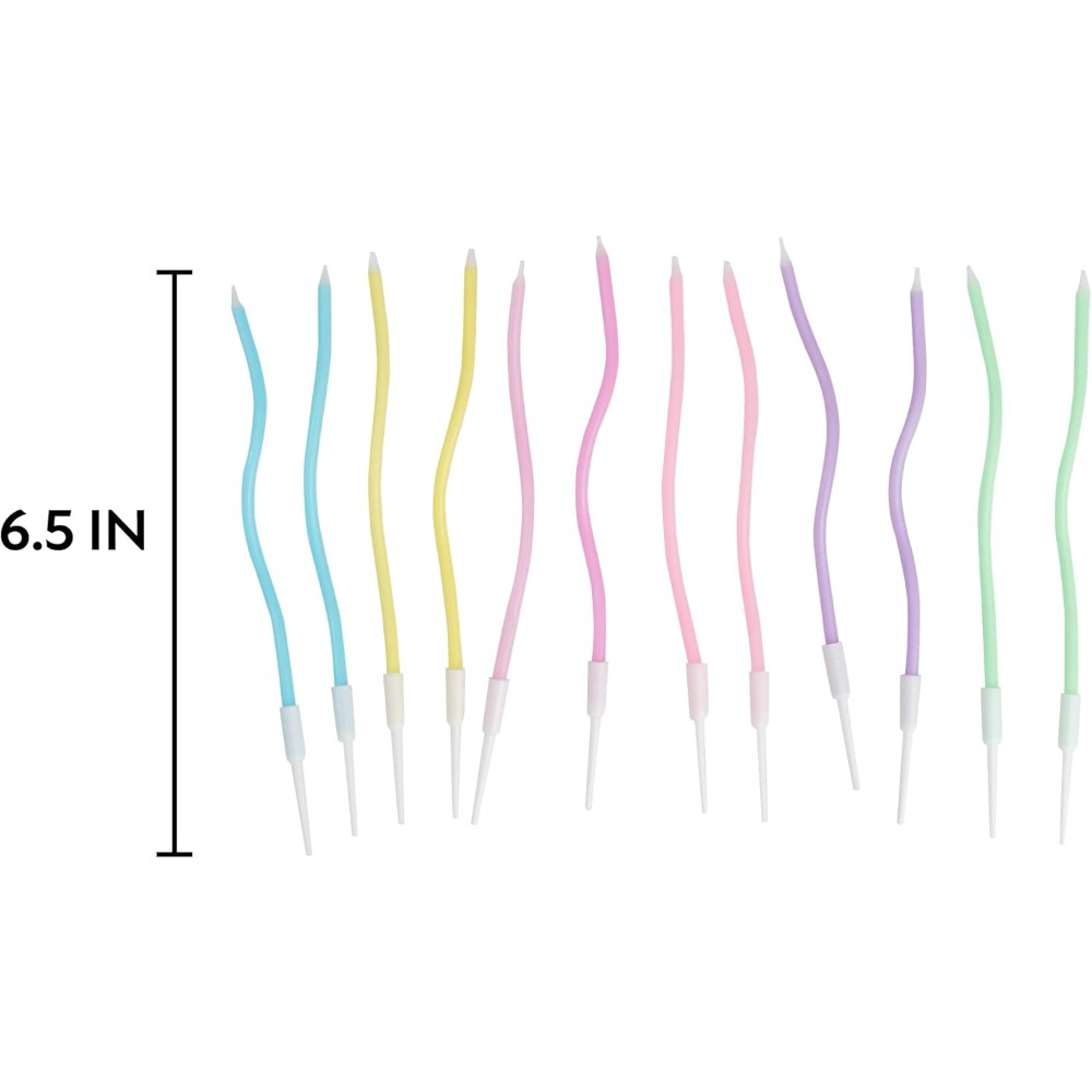 Rainbow Spiral Birthday Cake C - Candle Supply recension och pris