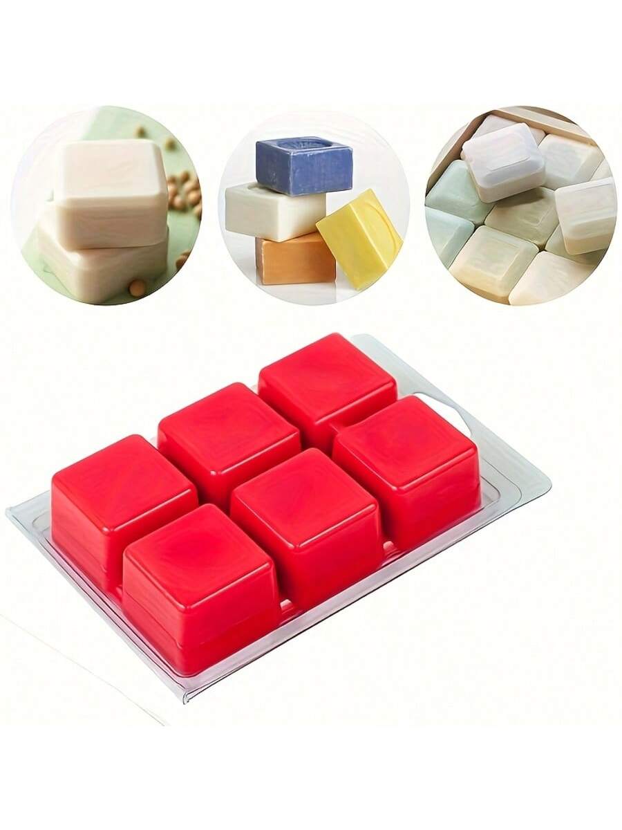 12/24 Pieces Rectangular 6-Hol - Candle Making Supplies Jars recension och pris
