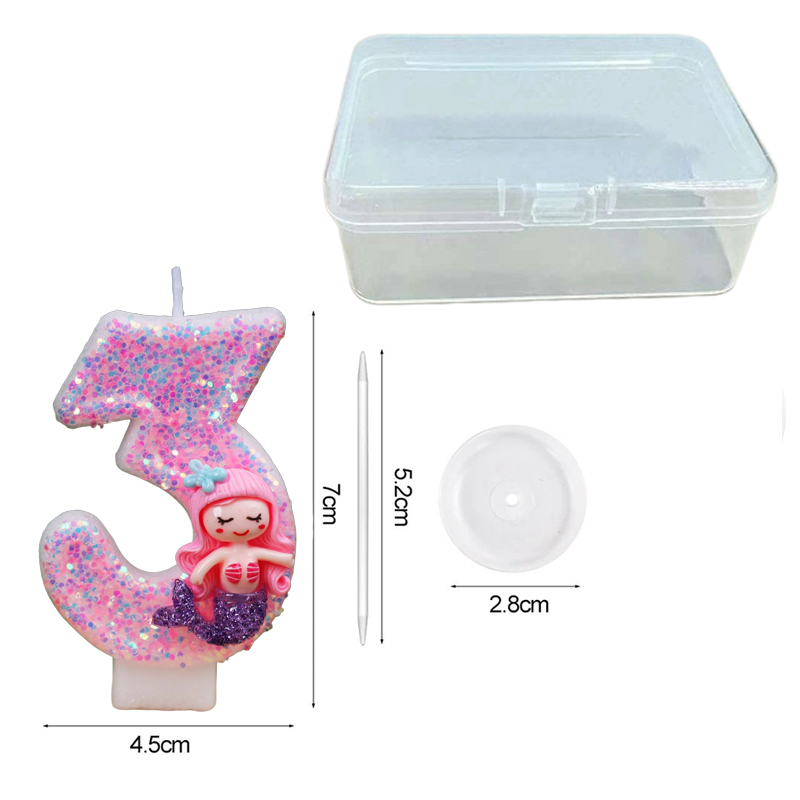 Creative Pink Mermaid 0-9 Digi - Candle Supply recension och pris