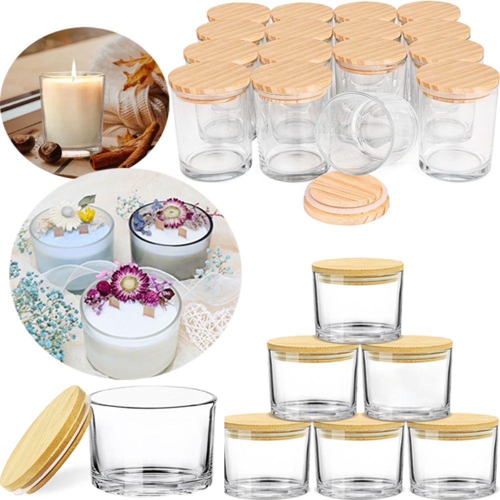 Clear Glass Candle Jars Small  - Candle Making Supplies Jars recension och pris