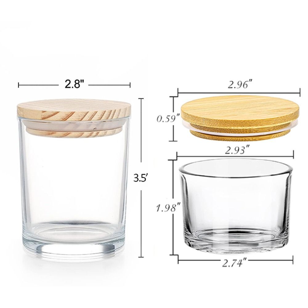 Clear Glass Candle Jars Small  - Candle Making Supplies Jars recension och pris