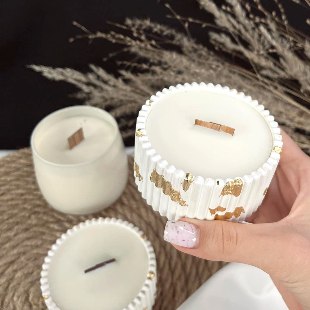 Concrete Candle Jar Silicone M - Candle Making Supplies Jars recension och pris