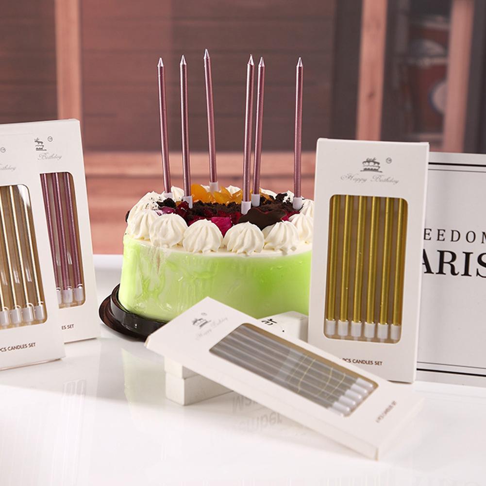 6/18pcs Metal Gold Silver Birt - Candle Supply recension och pris