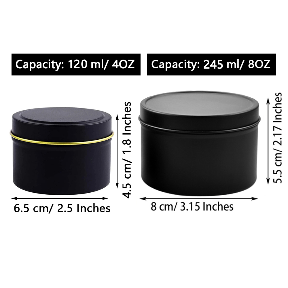 4oz/ 8oz Candle tins with lids - Candle Making Supplies Jars recension och pris