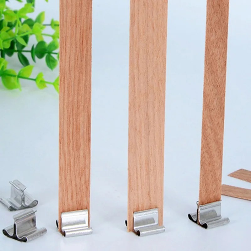 50/100 set wooden candle wicks - Candle Making Supplies Jars recension och pris