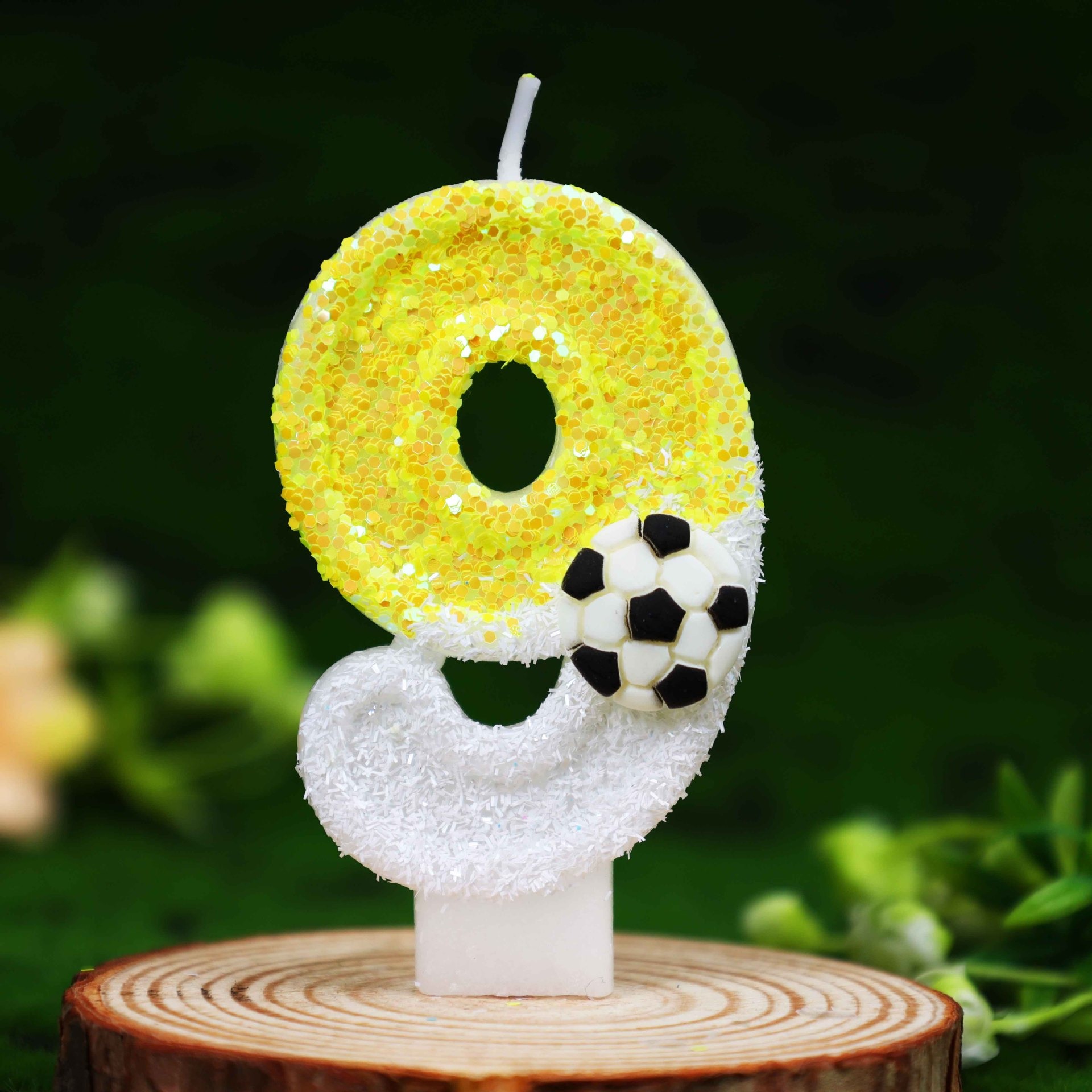 Yellow White Sequins Sports Fo - Candle Supply recension och pris
