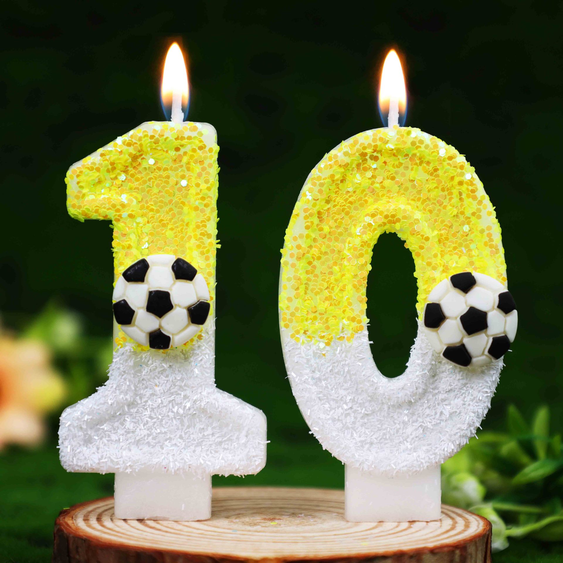 Yellow White Sequins Sports Fo - Candle Supply recension och pris