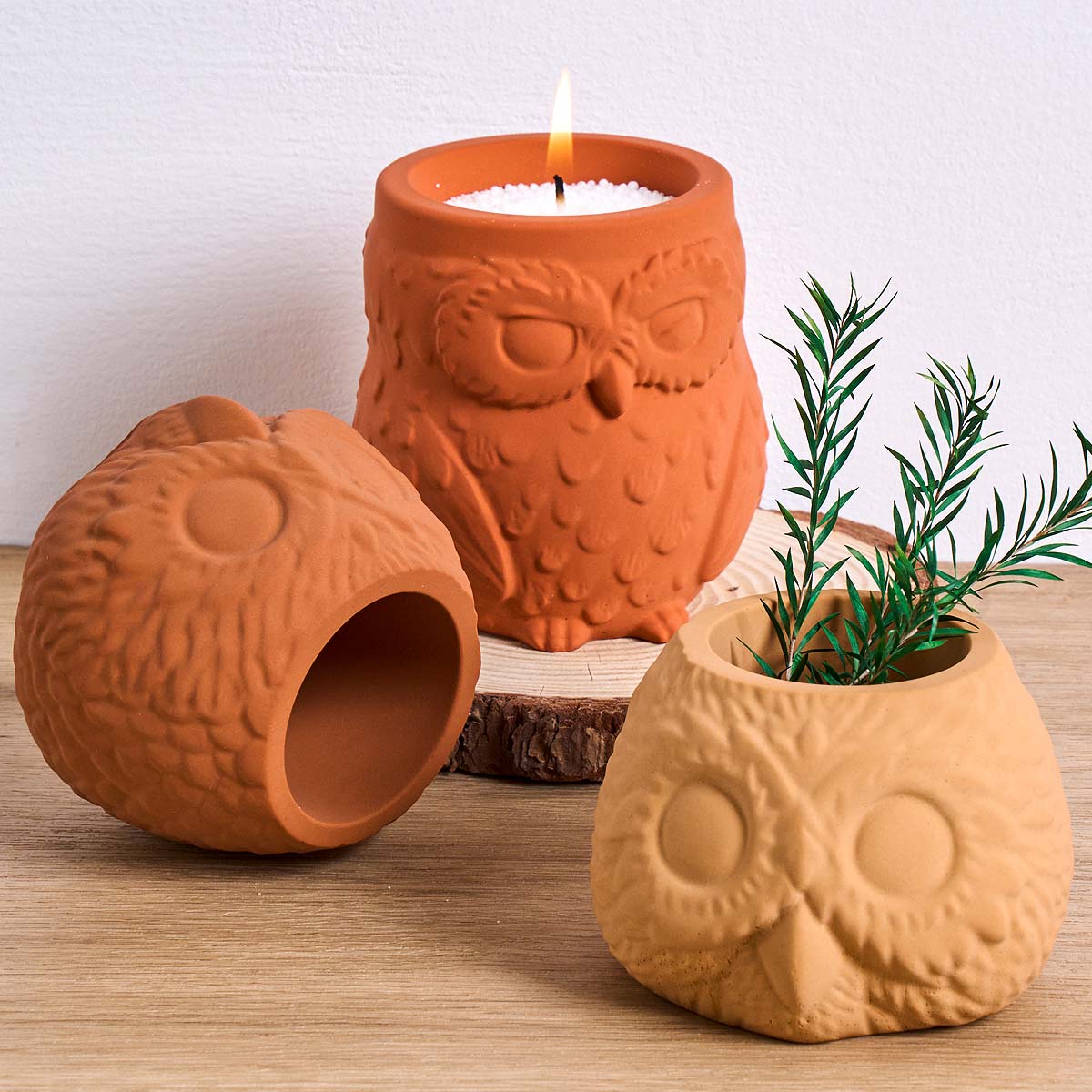 3D Owl Shape Candle Jar Silico - Candle Making Supplies Jars recension och pris