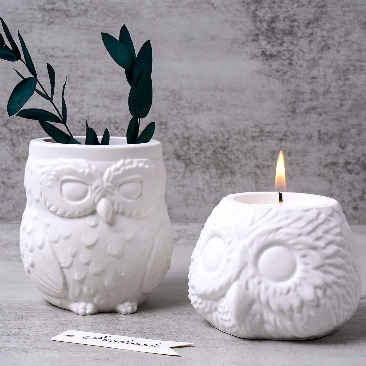 3D Owl Shape Candle Jar Silico - Candle Making Supplies Jars recension och pris