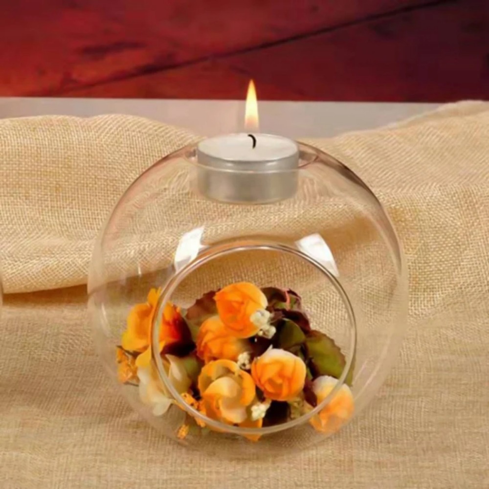 6/12pcs Glass Round Hollow Can - Candle Holder Supplies recension och pris