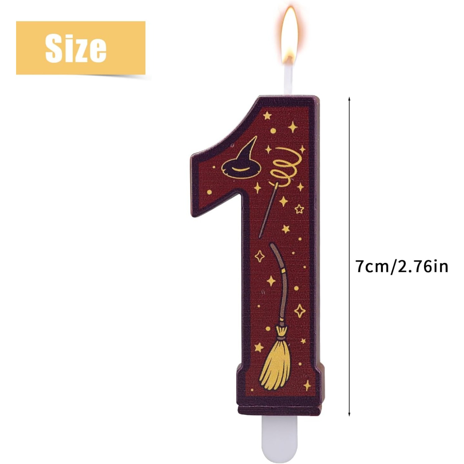 1 Set Number 0-9 Magical Theme - Candle Supply recension och pris