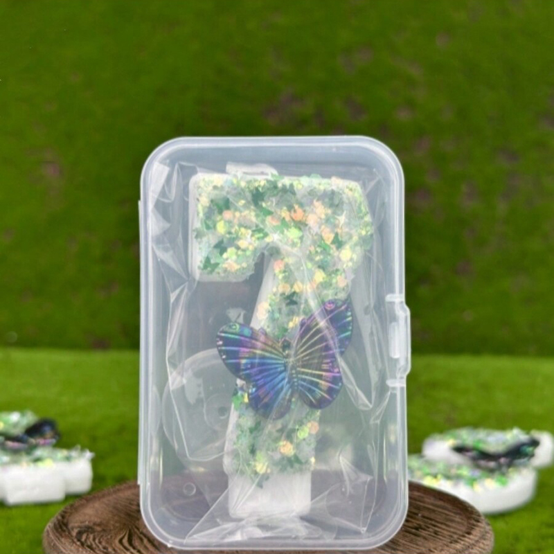 1Pc Green Sequins Number 0-9 B - Candle Supply recension och pris