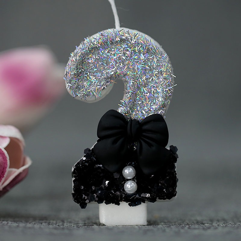 Midnight Bow & Pearl 0-9 Numbe - Candle Supply recension och pris