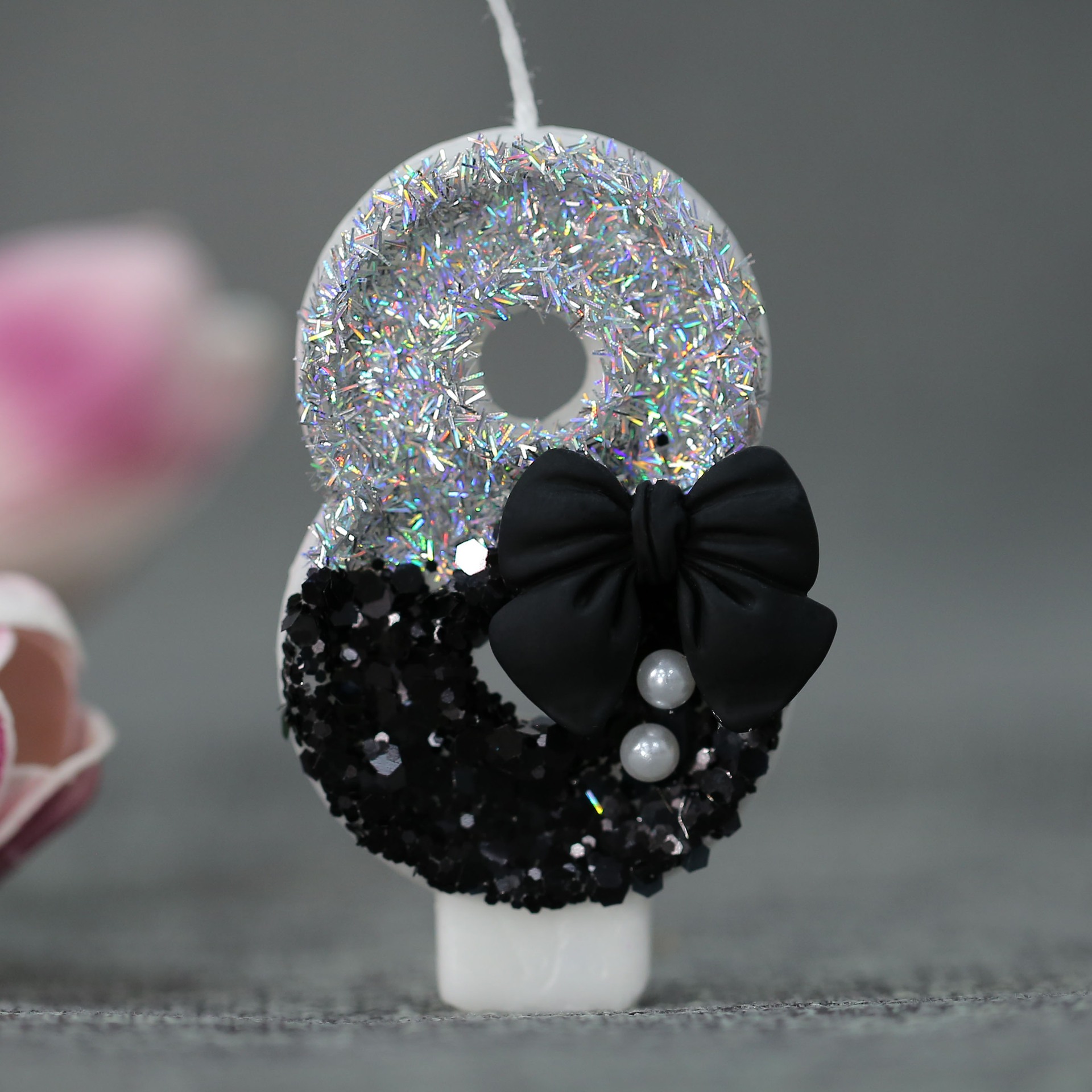 Midnight Bow & Pearl 0-9 Numbe - Candle Supply recension och pris