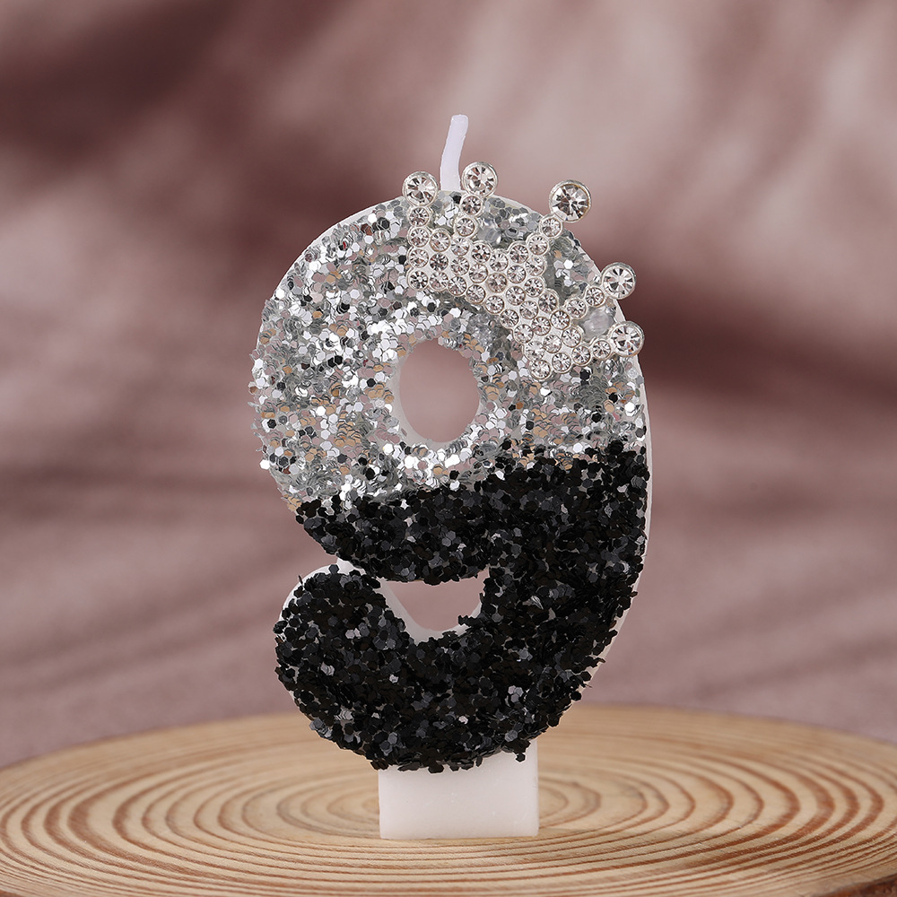 Black Silver Gradient Crown Ha - Candle Supply recension och pris